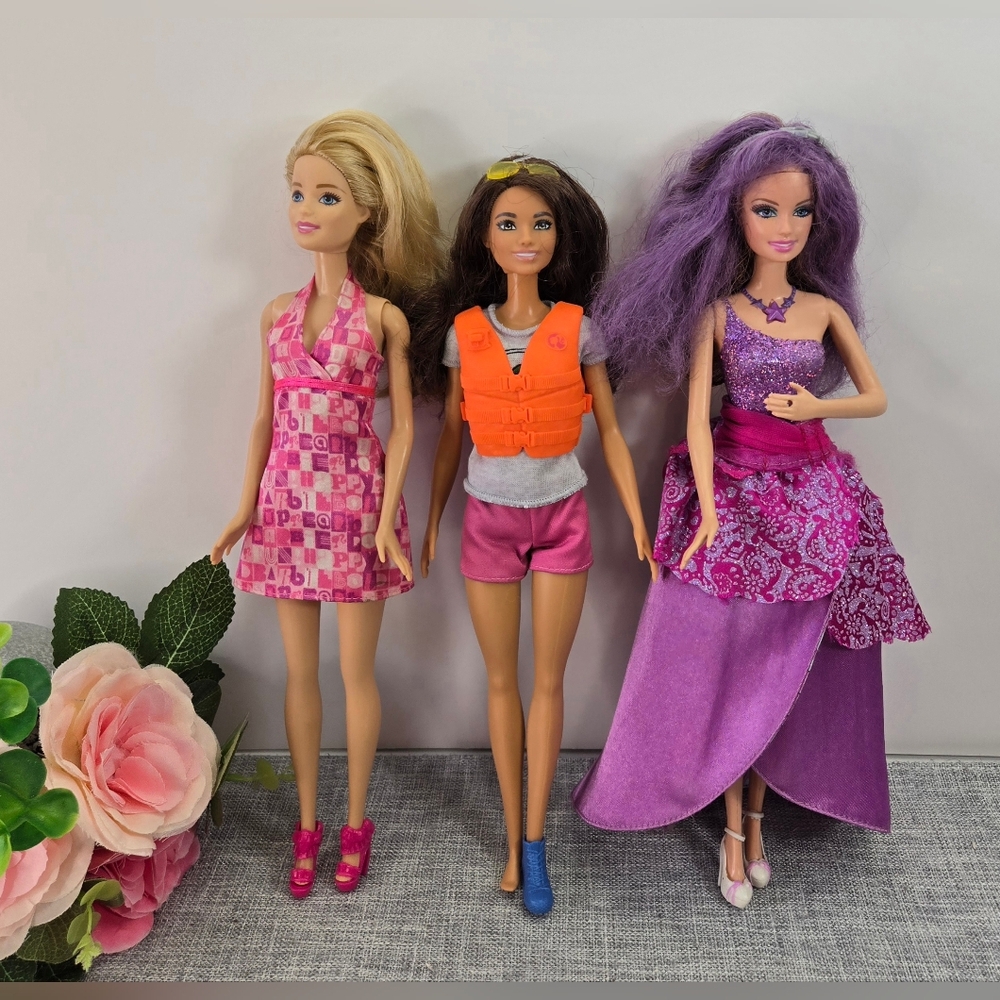 Vintage Barbie Doll‎ Lot Of 3 Mattel Early 2000's